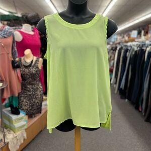 Tribal Ladies Lime green Tank Top